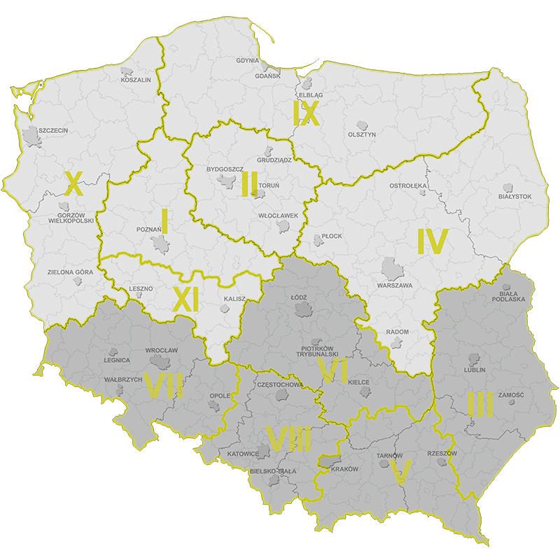 Mapa regionów